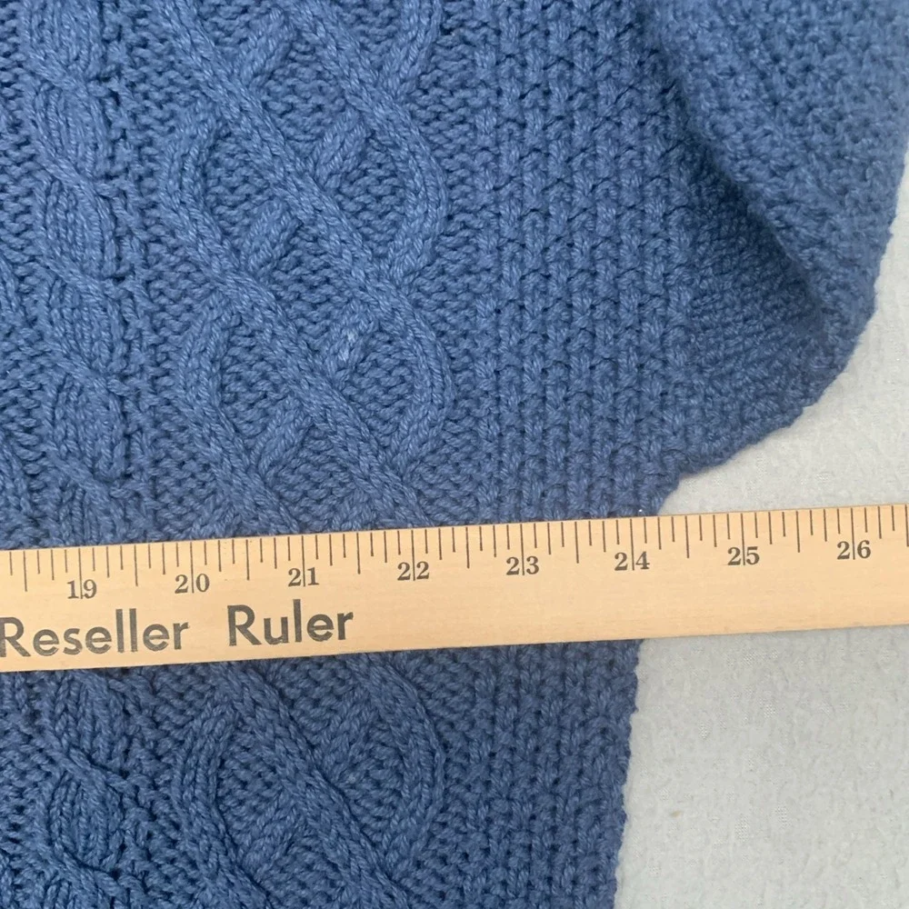 VTG Lord Jeff 100% Cotton Long Sleeve Sweater Size Large Blue Made In USA NEW - Picture 7 of 9